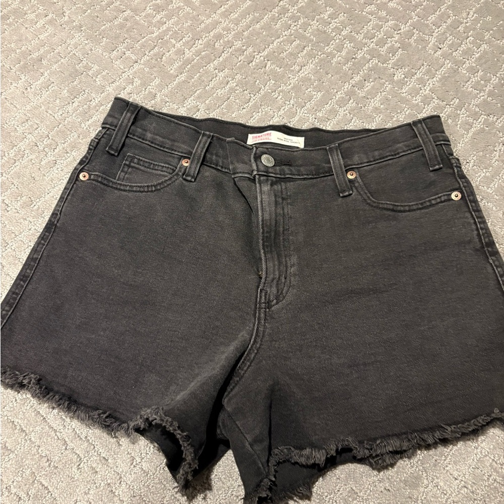 Levi's Black Jean Shorts